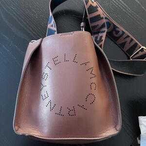 100% authentic Stella McCartney Chocolate Brown crossbody Bag